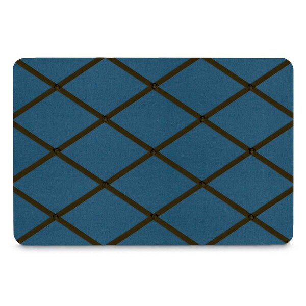 60"x36" 2-Door Enclosed Outdoor Letterboard, Blue Felt/Bronze